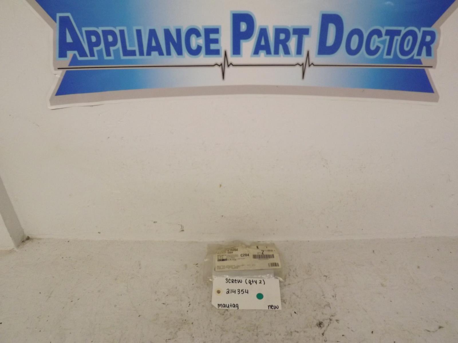 Maytag Dryer 214354 Screw (Qty. 2) New Maytag Dryer 214354 Screw (Qty. 2) New